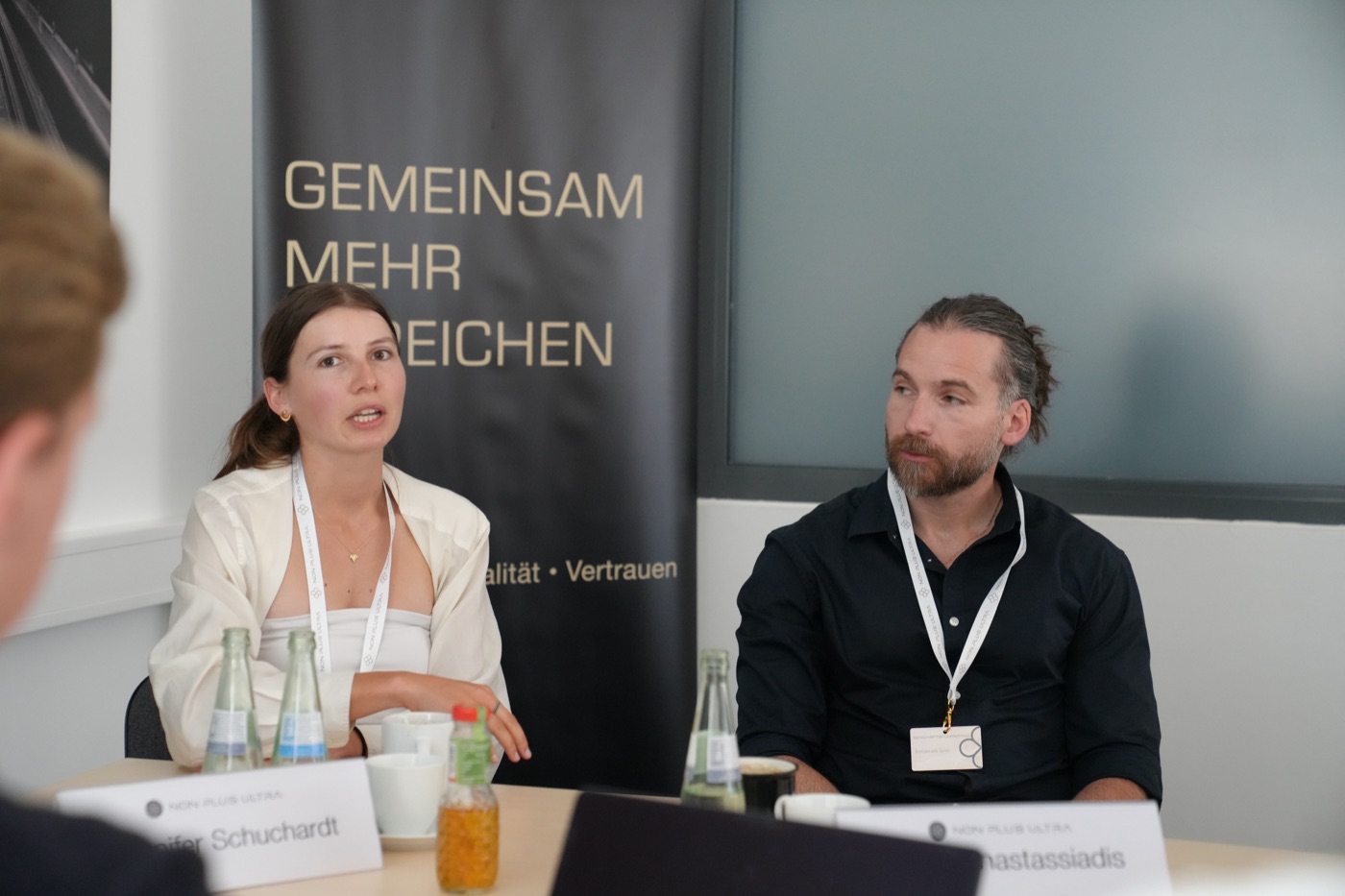 Unternehmer im Austausch